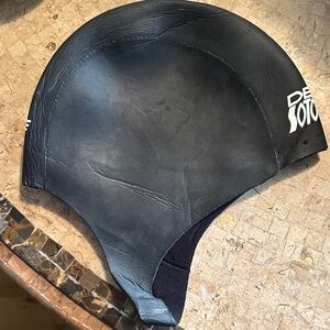 DESOTO Neoprene Black Swim Cap